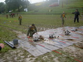 Staffellauf im Regen