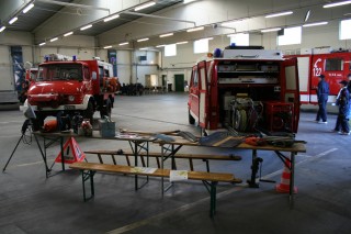 Fahrzeughalle: Station Ger&auml;te/Ausr&uuml;stung techn. Hilfeleistung