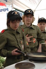 beim Palatschinkenbacken