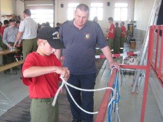 Station \"Leinen und Knoten\"