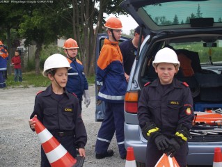 Station: Einsatzstelle Absichern