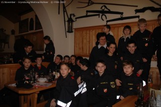 und beim Weihnachtsessen