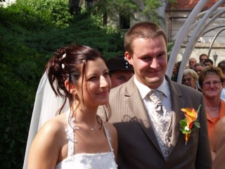 Das gl&uuml;ckliche Brautpaar - Barbara & Christian