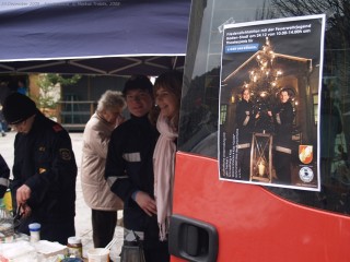 Der \"Friedenslicht-Stand\"