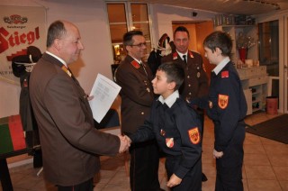 &uuml;bergabe des Erprobungs Dienstgrades