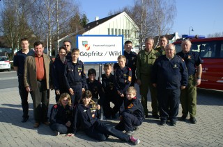 Die Mitglieder der FJ G&ouml;pfritz beim Wissentest 2010