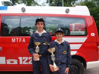 Die beiden Gewinner Carl 2.Platz, Gregor 1.Platz (v.l.n.r.)w