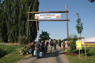 Die Jugendlichen ziehen ins Lager ein