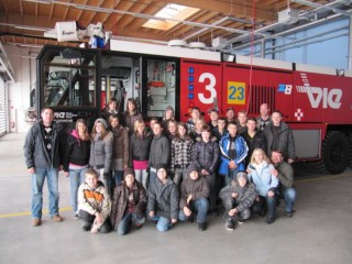 ... die begeisterten Teilnehmer vor dem FLF