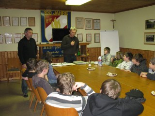 beim Vortrag durch die Polizeiinspektoren