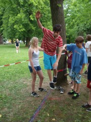 ... die Slackline - 2 von 10 Disziplinen
