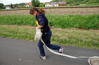 unsere Nummer 9 beim Stafflelauf....