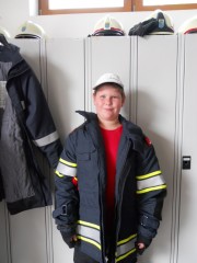 Anprobe der Uniform und