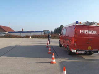 Absichern einer Einsatzstelle