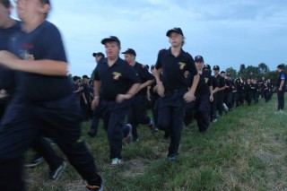 Einlaufen der Jugendgruppen