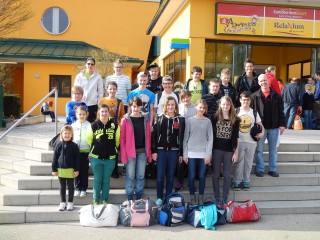 Die Jugend mit Betreuern